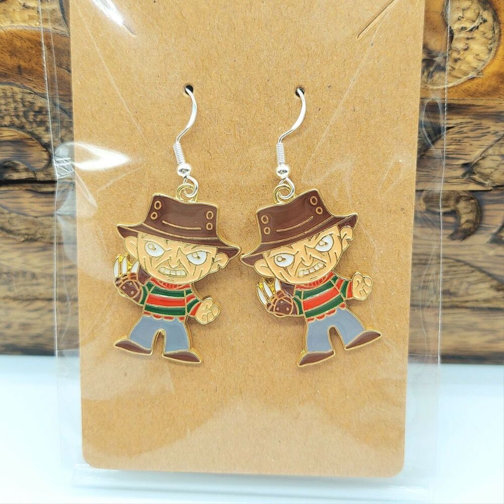 Halloween Earrings Horror Movie Freddy